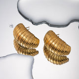 18K Gold-Plated Stainless Steel Earrings 