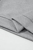 Textured Turtleneck Long Sleeve Sweatshirt 
