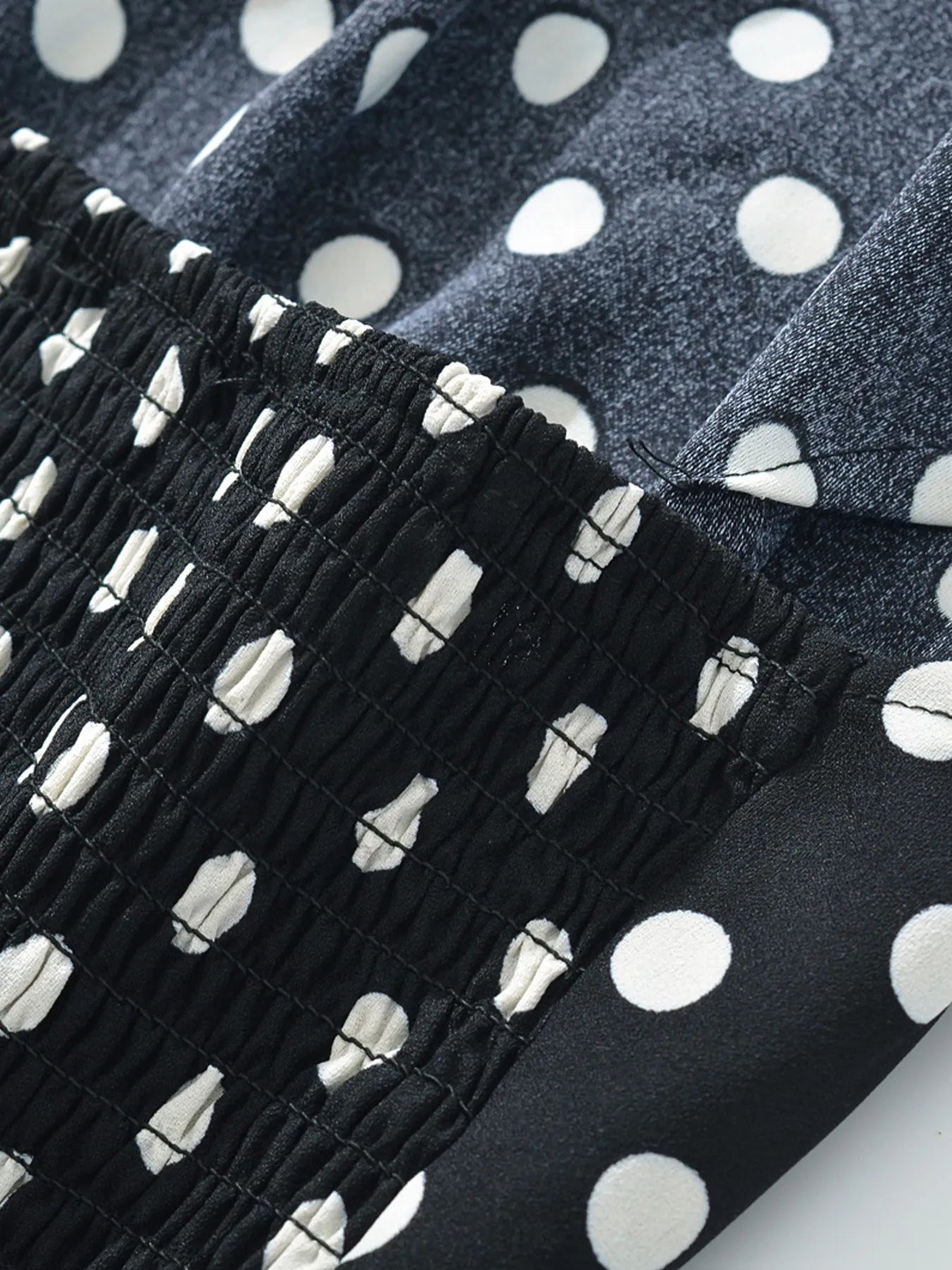 Polka Dot One-Shoulder Top and Mini Skirt Set Two Piece Dresses