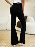 Judy Blue Full Size High Waist Distressed Flare Jeans 