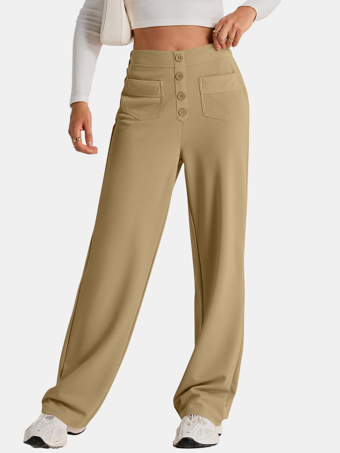 High Waist Wide Leg Pants Pants