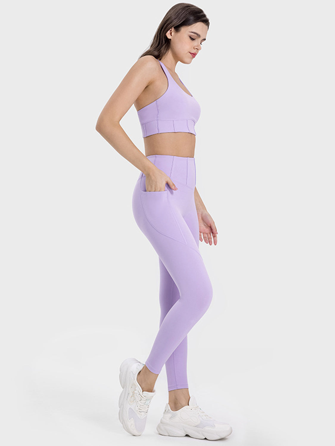 Millennia Pocketed High Waist Active Leggings 