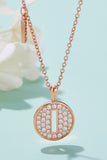 Moissanite A to J Pendant Necklace 