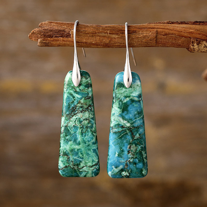 Copper Natural Stone Earrings 
