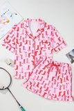 Cowgirl Boots Printed Shirt and Shorts Set Lingerie & Nightwear