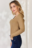 Basic Bae Full Size Ribbed Long Sleeve T-Shirt 