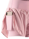 Pocketed High Waist Active Shorts 