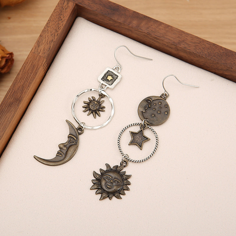 Star, Sun, and Moon Earrings 