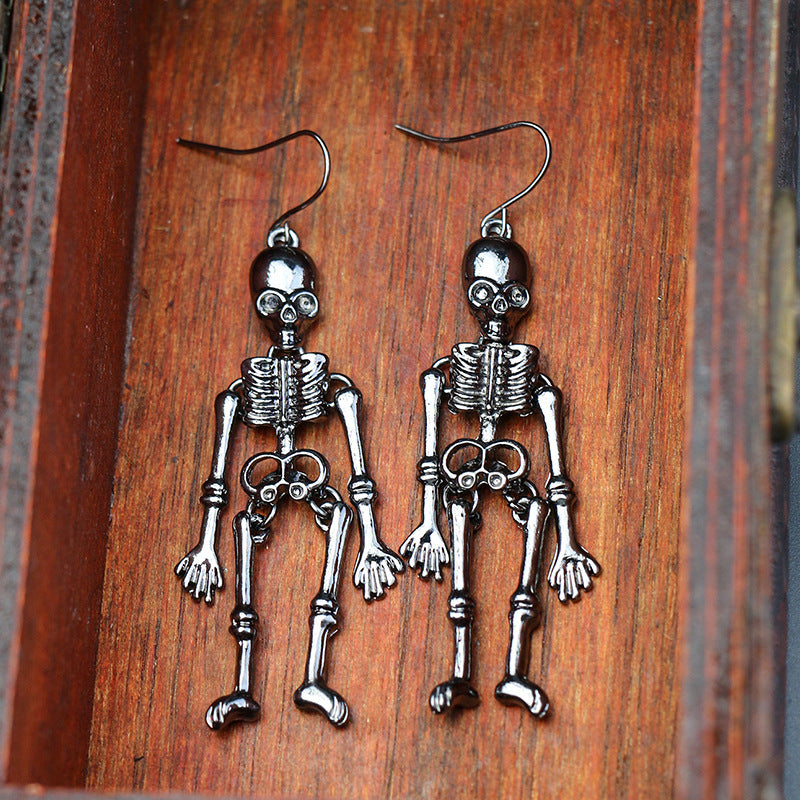 Skeleton Alloy Earrings 