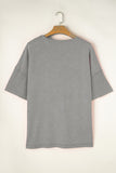 Plus Size Round Neck Half Sleeve T-Shirt 
