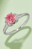 1 Carat Moissanite 4-Prong 925 Sterling Silver Ring 