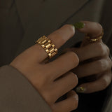 Plated Titanium Steel Ring 