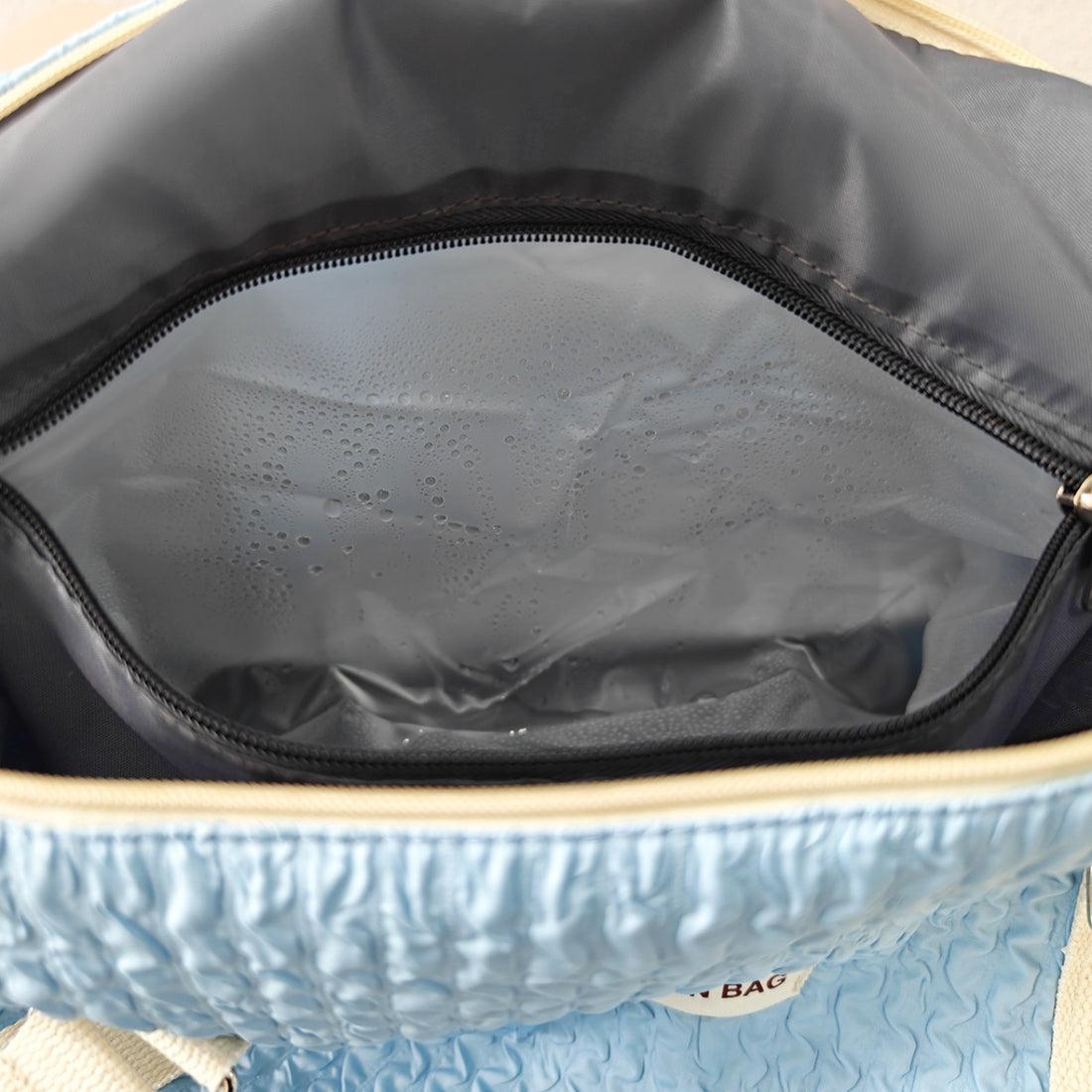 Textured Nylon Travel Bag 