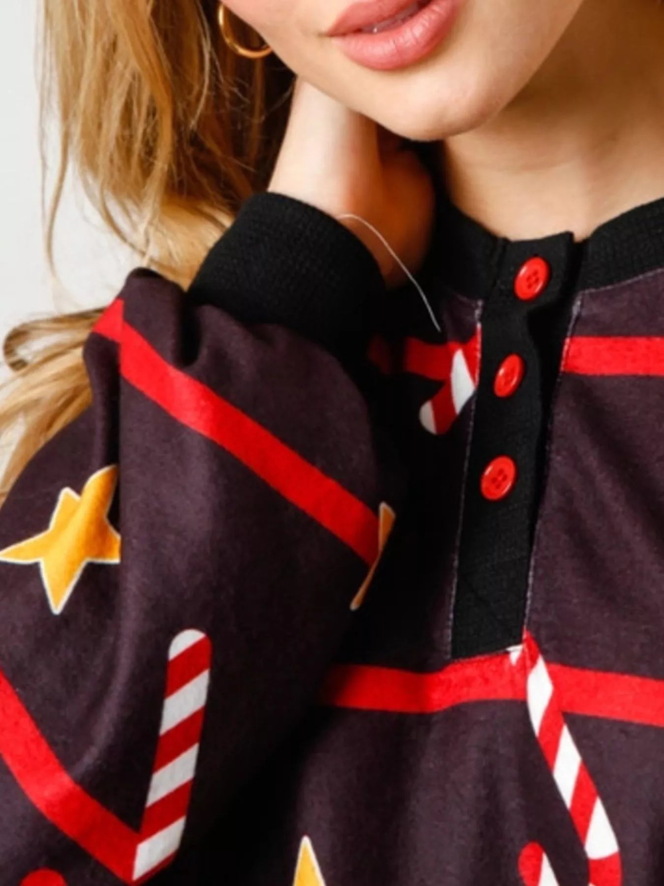 Christmas Long Sleeve Top and Pants Lounge Set Lingerie & Nightwear