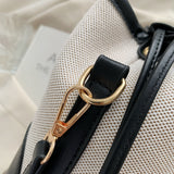 Straw Braided Adjustable Strap Crossbody Bag 