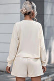 WIFE OF THE PARTY Round Neck Top and Shorts Set Lingerie & Nightwear