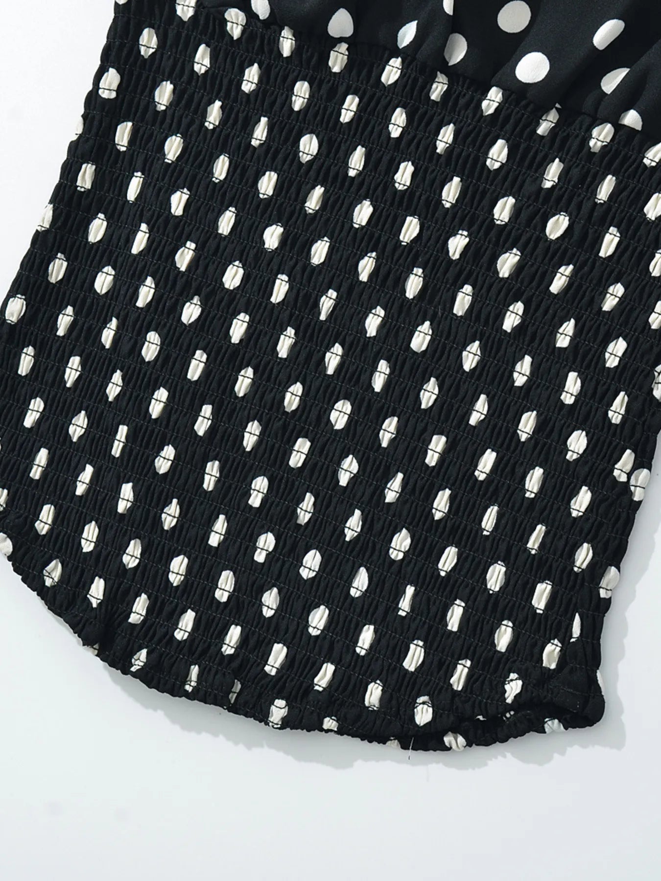 Polka Dot One-Shoulder Top and Mini Skirt Set Two Piece Dresses