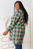 Mandy Plaid Collared Neck Long Sleeve Shirt 