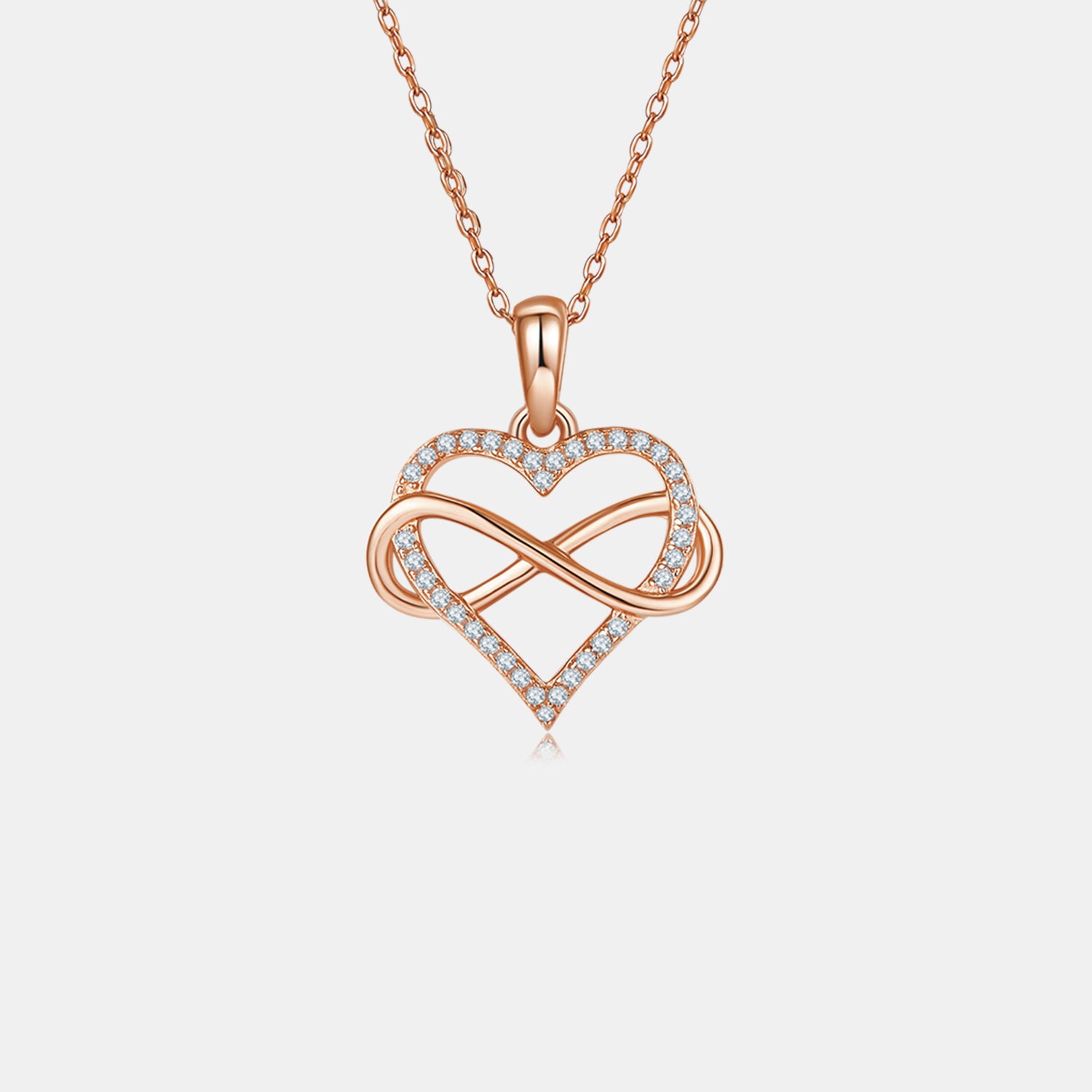 Moissanite 925 Sterling Silver Heart Shape Necklace 