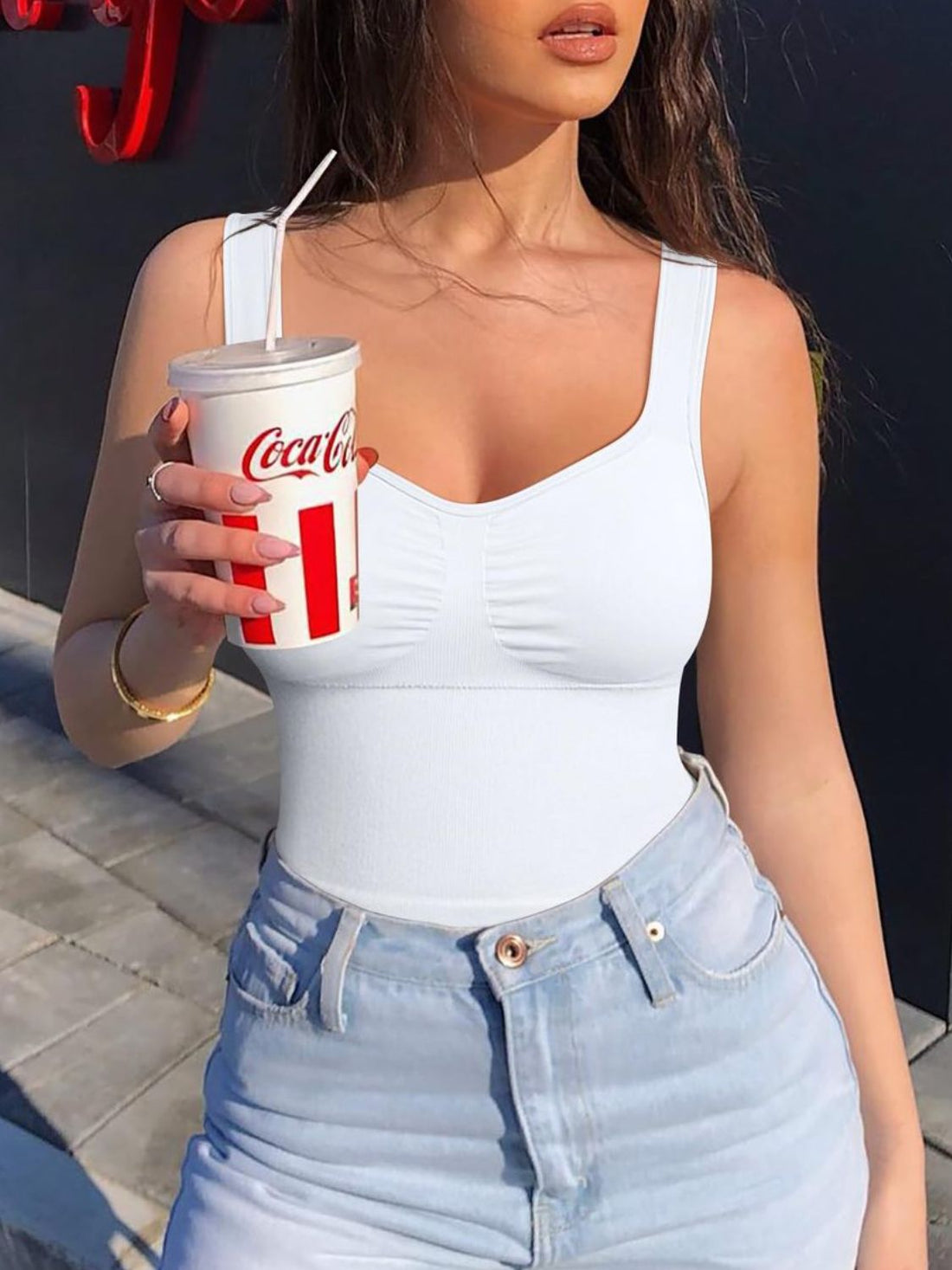 Wide Strap Active Tank 