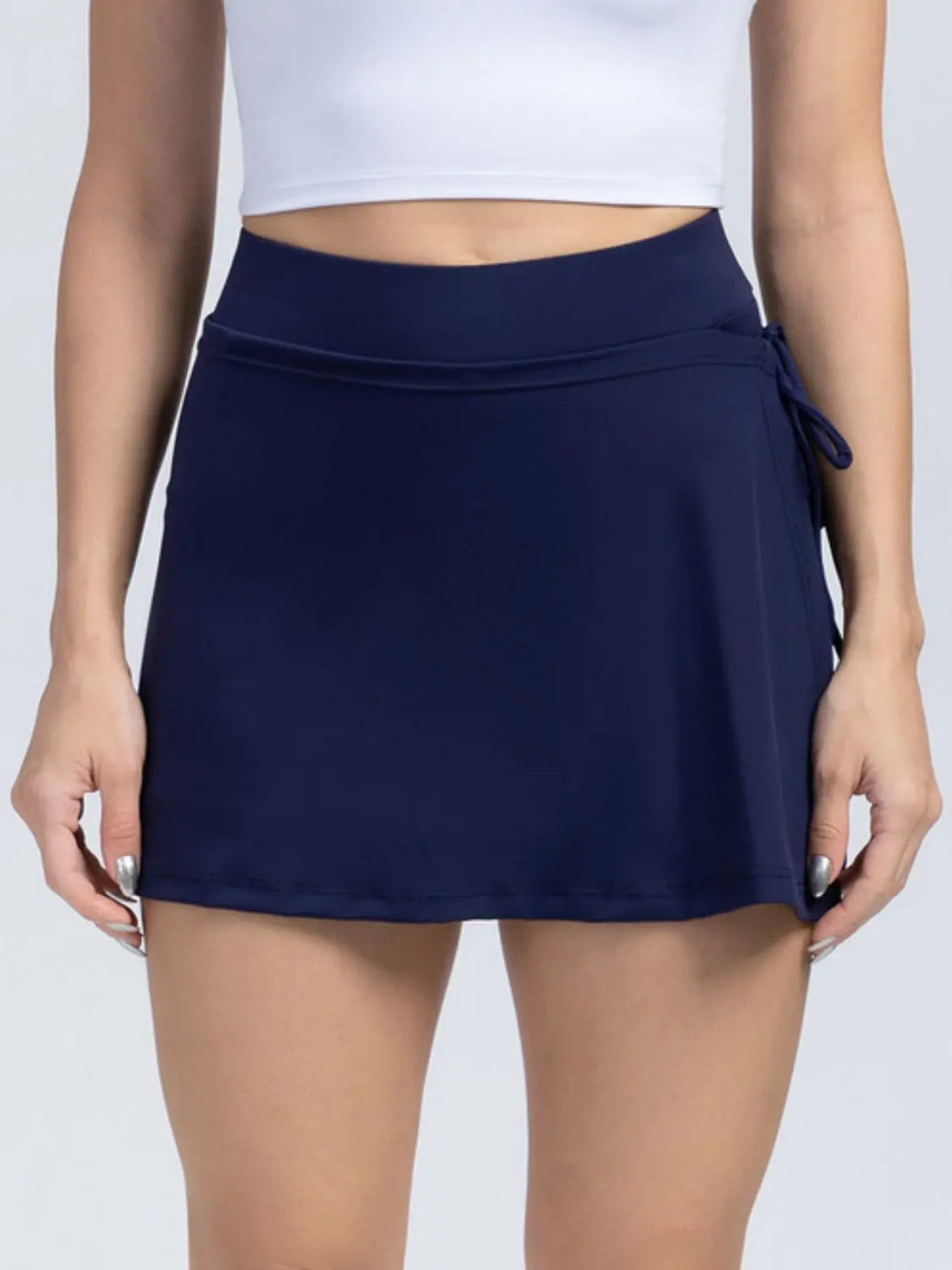 High Waist Active Skort with Pockets 