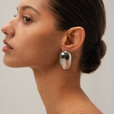Stainless Steel Teardrop Stud Earrings 