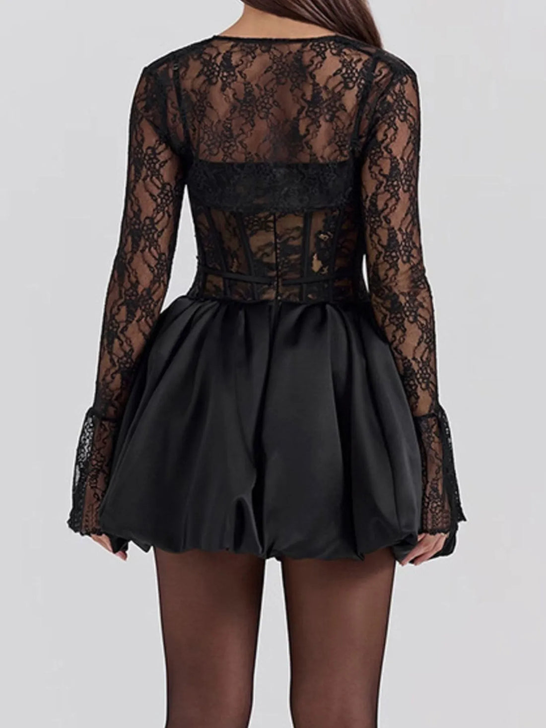 Sweetheart Neck Lace Dress and Cover Up Set Two Piece Dresses