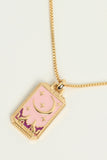Tarot Card Pendant Copper Necklace 