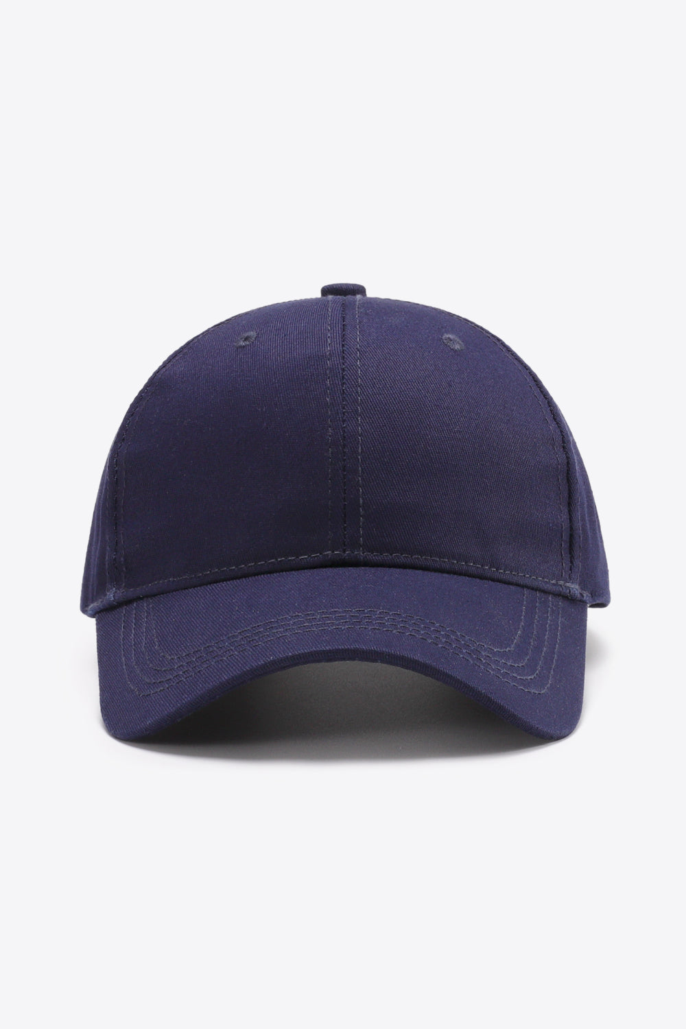 Plain Adjustable Cotton Baseball Cap 