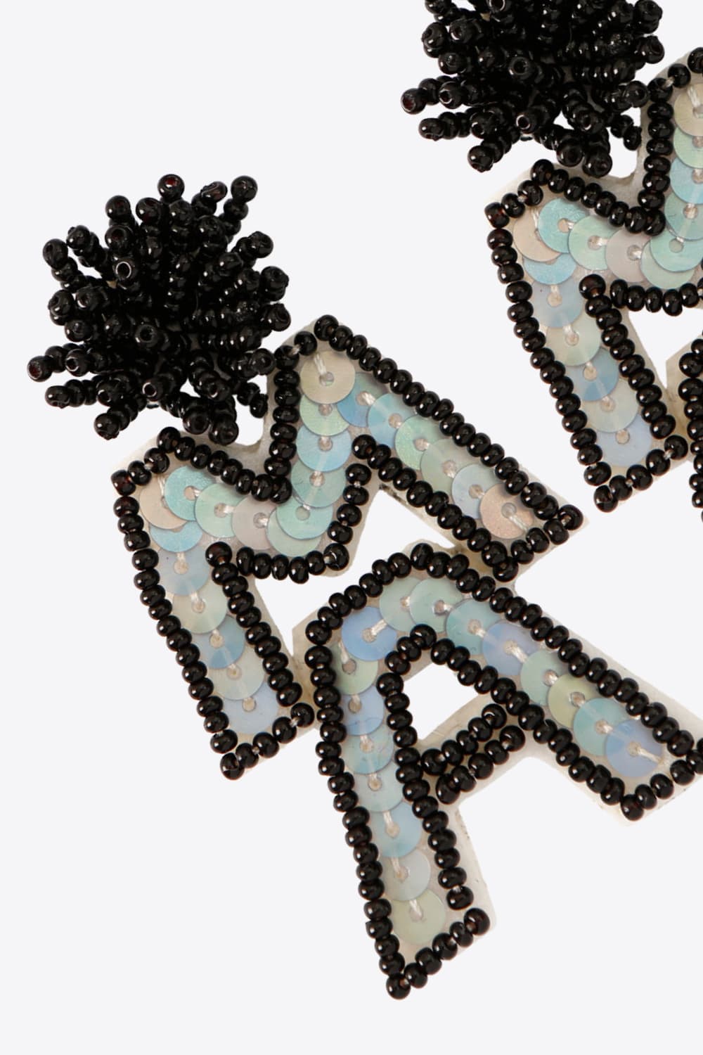 MAMA Beaded Dangle Earrings 