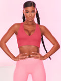Scoop Neck Wide Strap Active Bra 