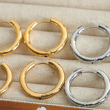 18K Gold-Plated Huggie Earrings 