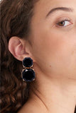 Geometrical Shape Zinc Alloy Frame Dangle Earrings 