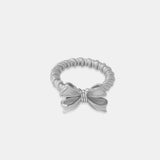 Twisted Titanium Steel Bow Ring 