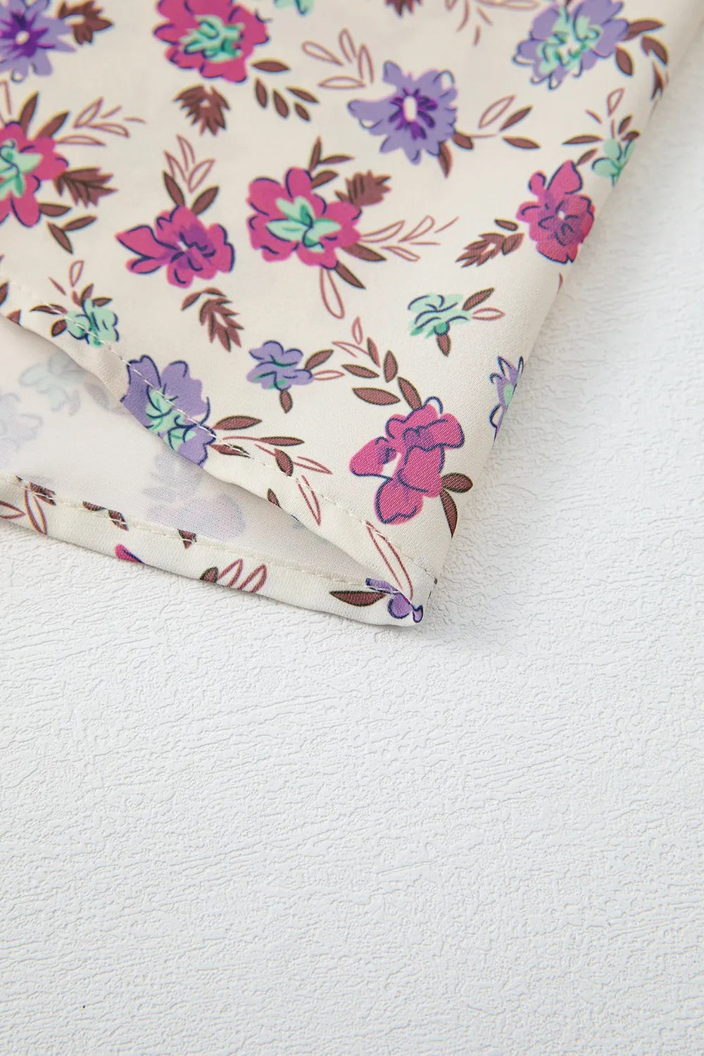 Multicolour Bohemian Ditsy Floral Smocked Fit Flare Sundress 