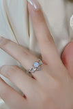 Moonstone Bat 925 Sterling Silver Ring 