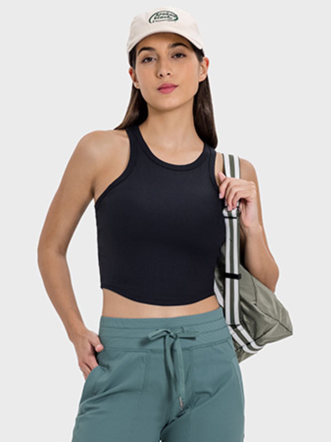 Millennia Round Neck Racerback Active Tank 