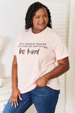 Simply Love Slogan Graphic Cuffed T-Shirt 
