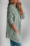 Double Take Pocketed Open Front Long Sleeve Cardigan 