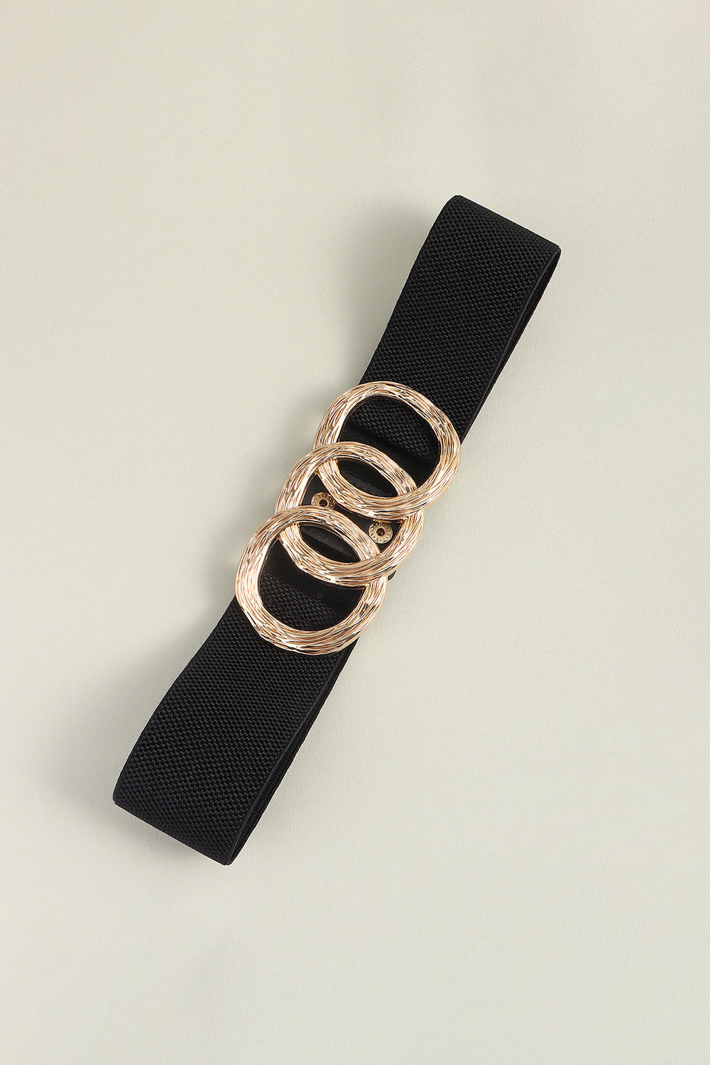 Zinc Alloy Buckle Elastic Wide Belt 