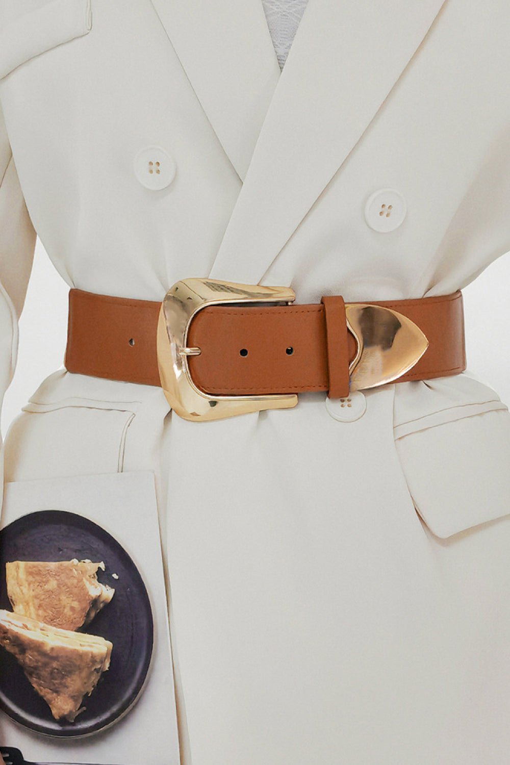 Elastic Wide PU Belt 