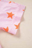 Star Print Short Sleeve Shirt and Shorts Set Lingerie & Nightwear