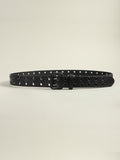 Grommet PU Leather Belt 