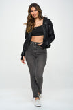 Coalition LA Double Zip Hooded Long Sleeve Jacket 