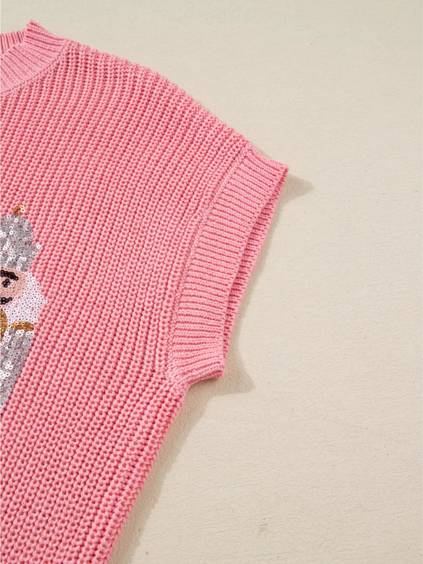 Nutcracker Sequin Short Sleeve Sweater Vest 