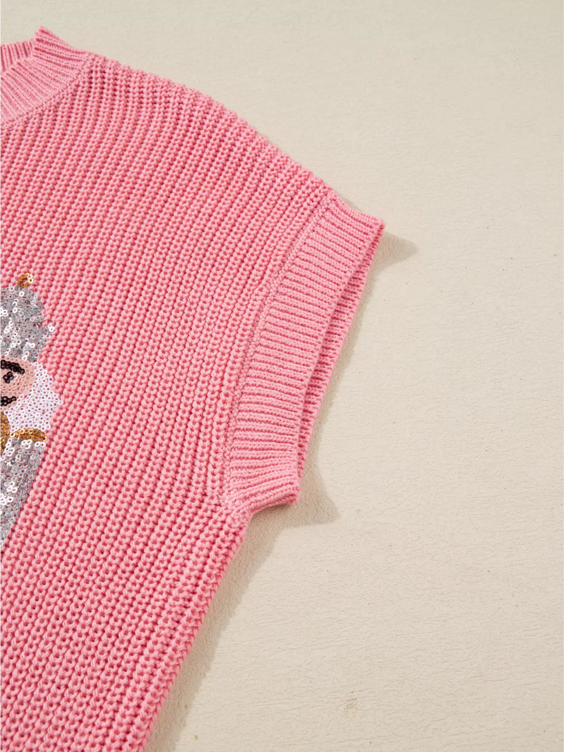 Nutcracker Sequin Short Sleeve Sweater Vest 