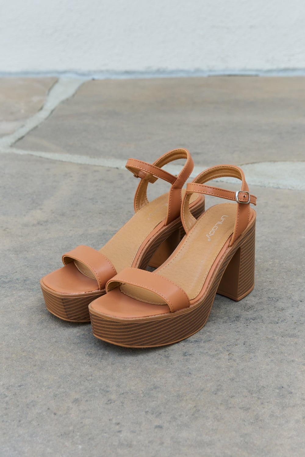 Weeboo Feel It Platform Heel Sandals 
