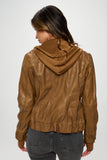 Coalition LA Double Zip Hooded Long Sleeve Jacket 