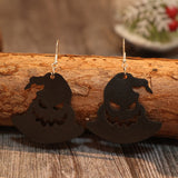 PU Leather Hat Shape Earrings 