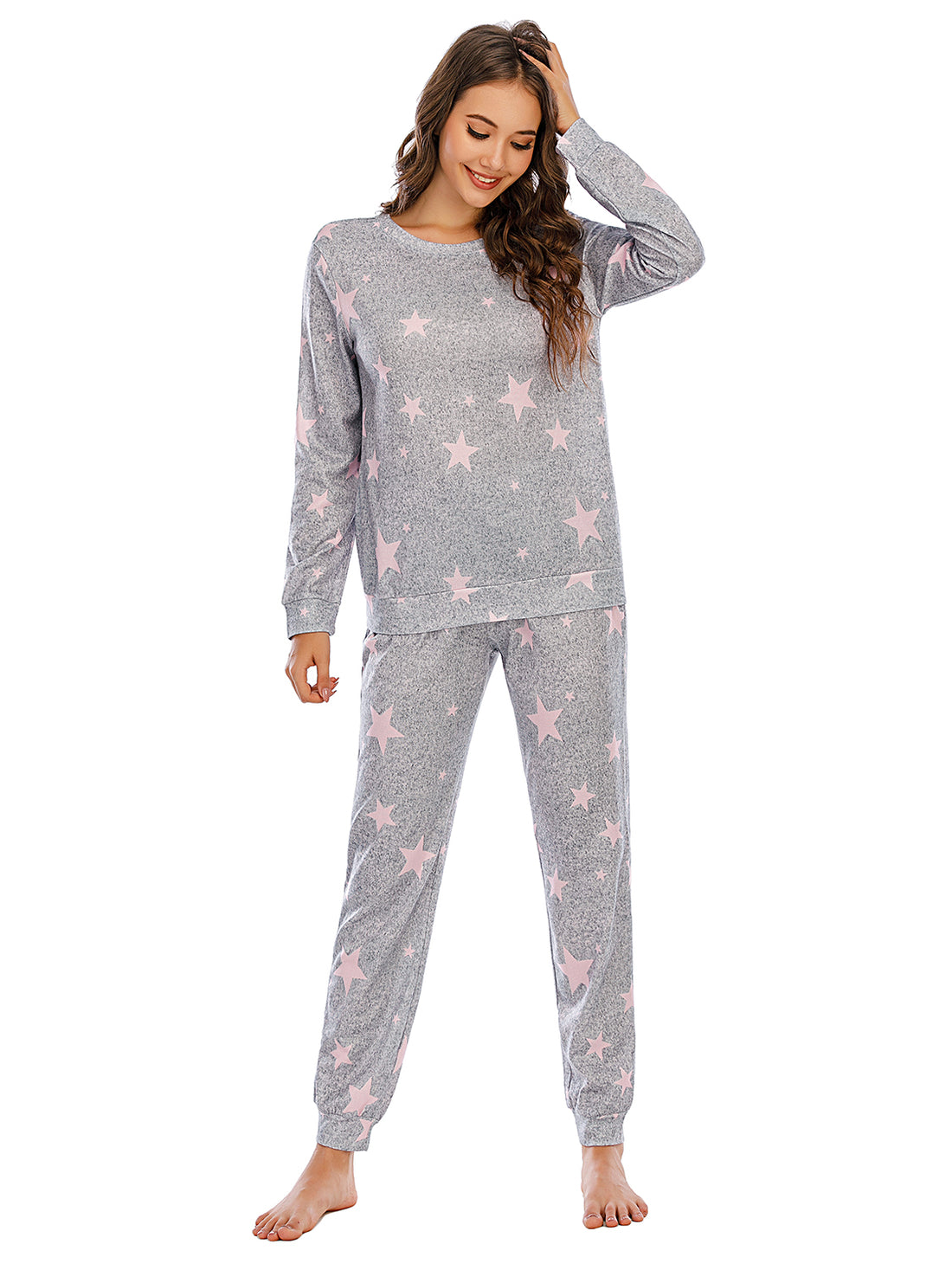 Star Top and Pants Lounge Set Lingerie & Nightwear